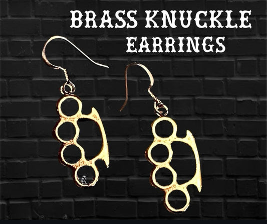 Brass Knuckle Earrings